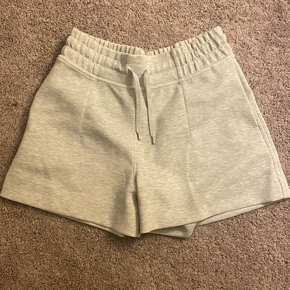 Lululemon grey exercise shorts size 8